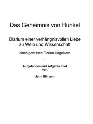 cover image of Das Geheimnis von Runkel